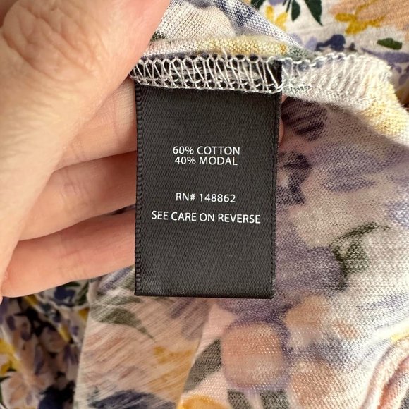 TORRID Multicolor Babydoll Slub Scoop Neck Ladies Casual Tiered Top, 0/12 - Picture 5 of 7